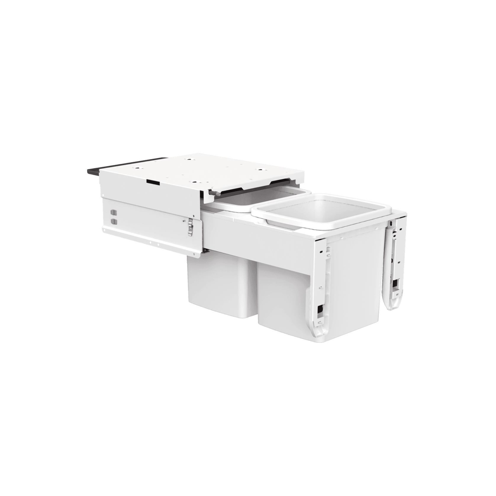 Concelo 2 x 15L Buckets | Door Pull | White gallery detail image