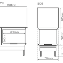 Axis EPI950 - Three Sided Wood Fireplace gallery detail image