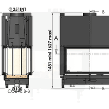 Cheminee Chazelles Df1200 Designer Wood Fireplace gallery detail image