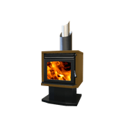 Ethos Genesis Freestanding Wood Fireplace gallery detail image
