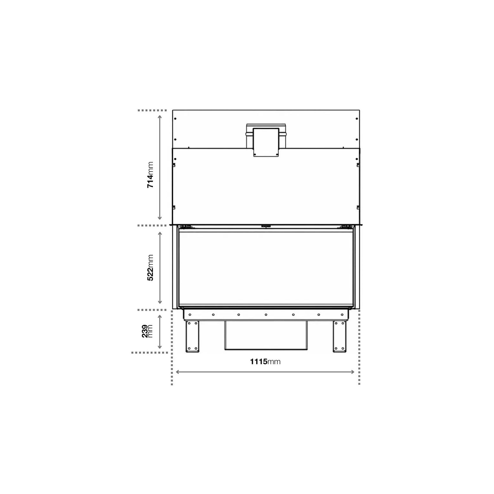 Axis FAS120 3V - Freestanding Fireplace gallery detail image