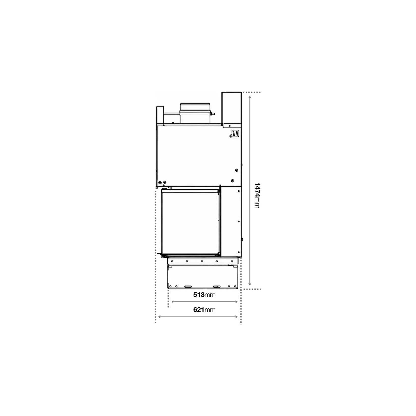 Axis FAS120 3V - Freestanding Fireplace gallery detail image