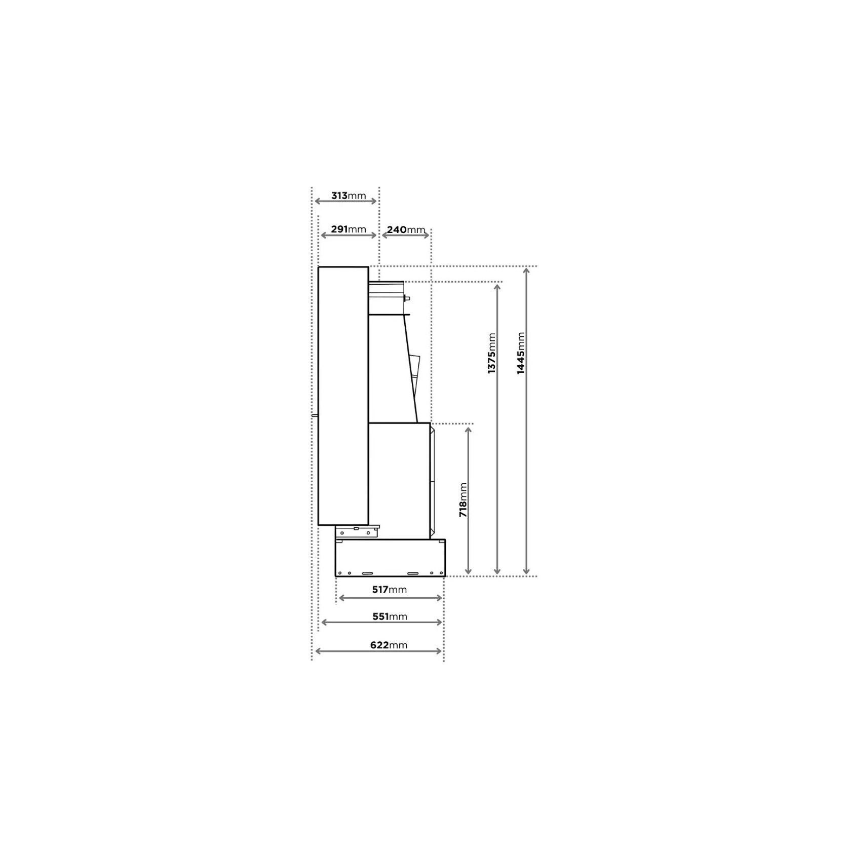 Axis FAS120 SS - Freestanding Fireplace gallery detail image
