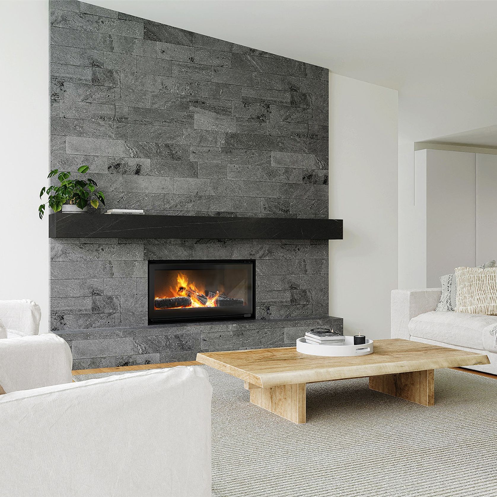 Escea TC970 Inbuilt Wood Fireplace gallery detail image