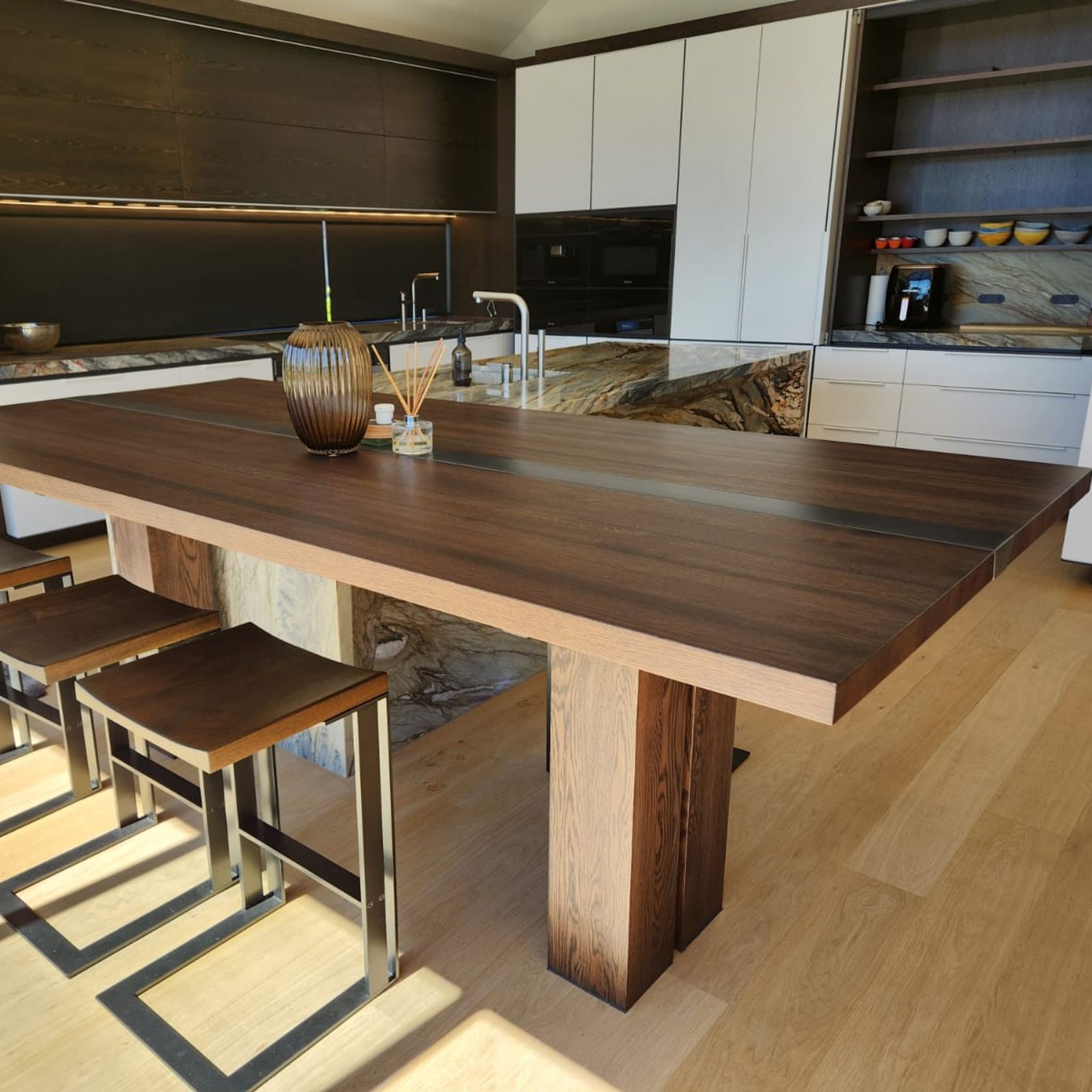 Stained Oak Benchtop gallery detail image