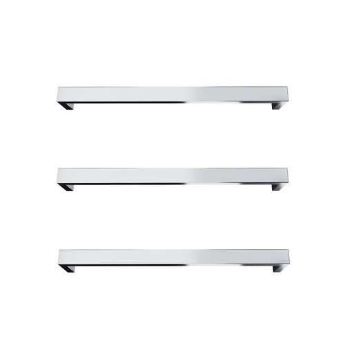 Chrome Largo Square Heated Towel Rail - 832mm