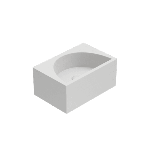 Dover White Ayla Wall Hung Basin