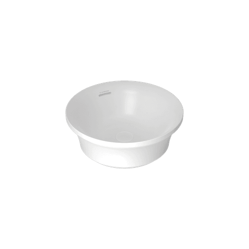 Dover White Flute Round Vessel Basin