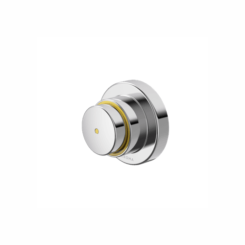 Chrome Civic Timed Flow Shower Push Button