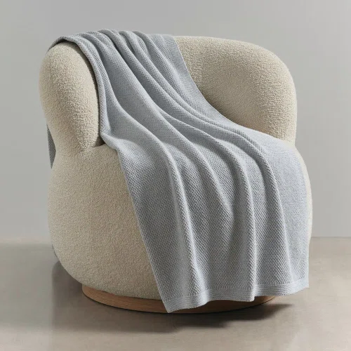 Orange Uluru Moss Stitch Cotton Throws