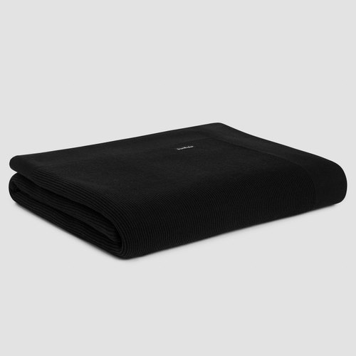 Black Rib Cotton Blankets
