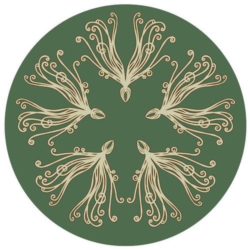 Forest Dark Seed Round Rugs by Miranda Brown