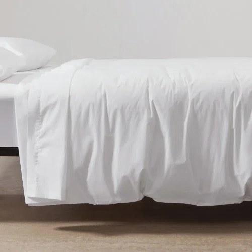 Dove Cotton Percale Duvet Covers