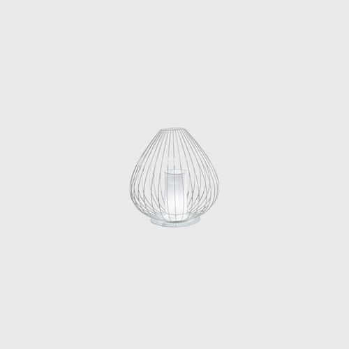 Glossy White Cell Floor Lamp