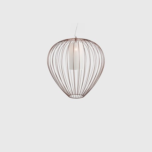 Glossy Bronze Cell Outdoor Pendant Light