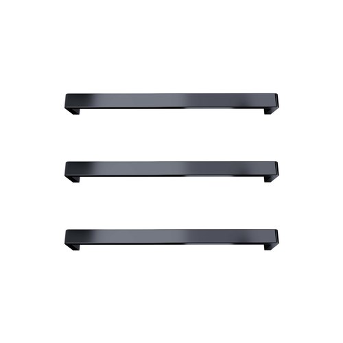 Gunmetal Vera Rounded Heated Towel Bar - 832mm