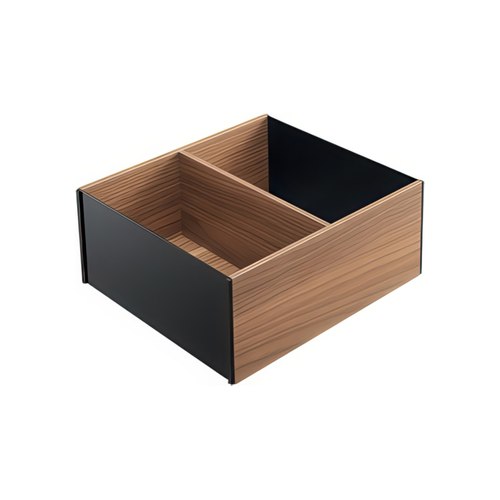 Tennessee Walnut X Carbon Black High Frame (Short) - Wood Frame | 242W x 270D x 110H