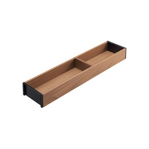 Tennessee Walnut X Carbon Black Narrow Frame - Wood Design | 522 x 100