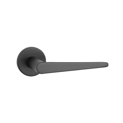 Black AT APRILE ARNICA Lever on Round Rose R SLIM 7MM BL