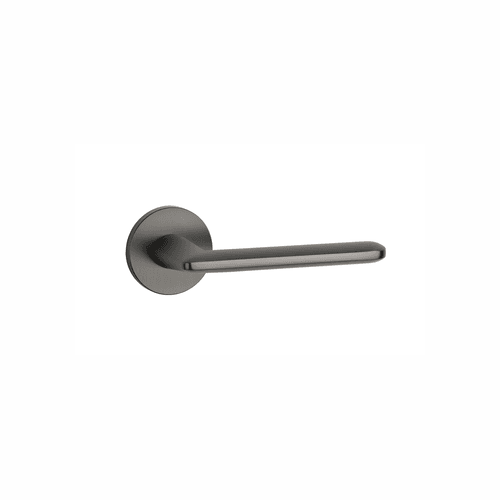 Graphite STILE AVA Lever Handle on Round Rose R SLIM 7MM