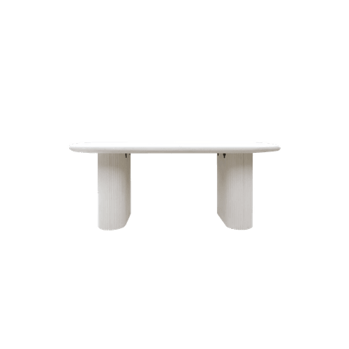 White Solona Outdoor Concrete Table