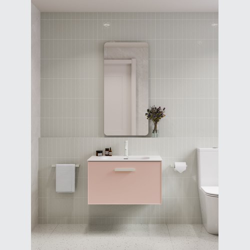 Pink Lineare 750 Axel Single Drawer Vanity