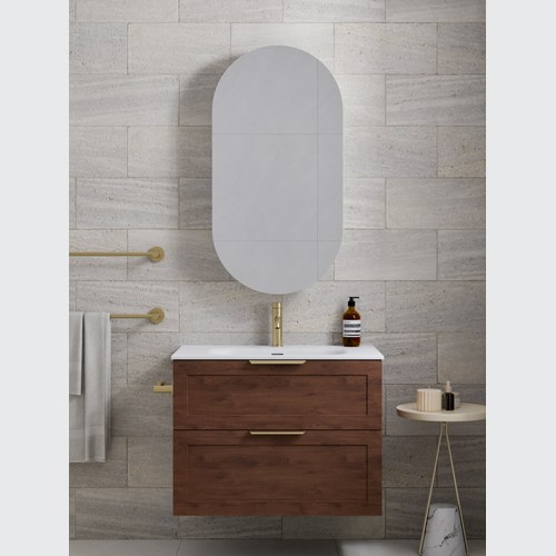 Walnut Lineare 750 Loft 2 Drawer Vanity