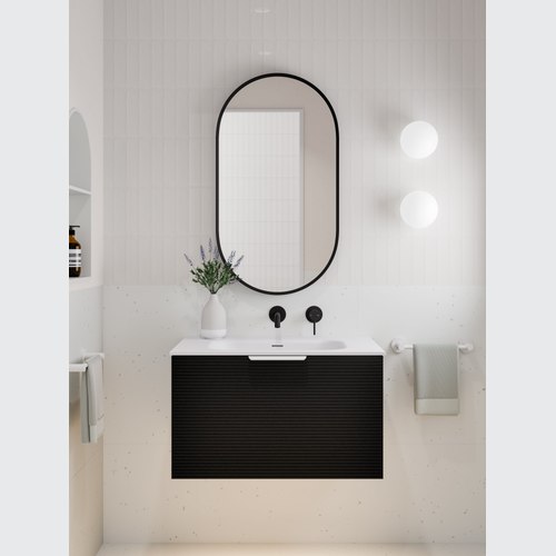 Matte Black Lineare 750 Orchard Single Drawer Vanity