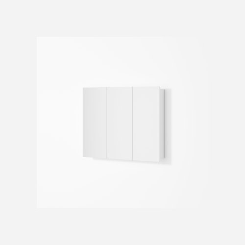 White Pavia 900 Mirror Cabinet