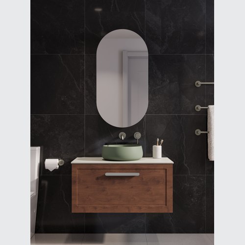 Walnut Lineare 900 Loft Single Drawer Vanity
