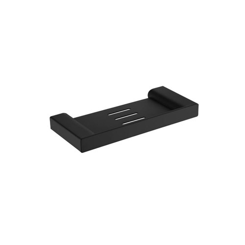 Matte Black Pure Metal Shower Shelf 250mm