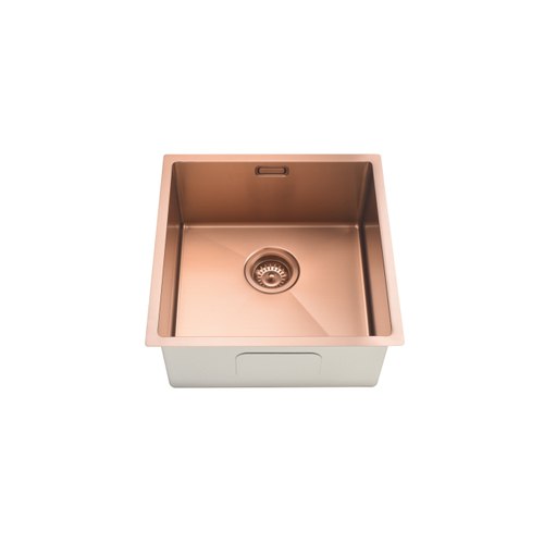 Brushed Copper Code Aspen 400X400 Pvd 304 Stainless Steel Sinks