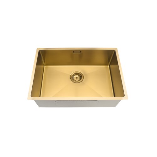 Brushed Brass Code Aspen 600X400 Pvd 304 Stainless Steel Sinks