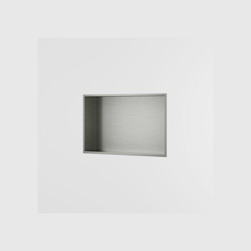 Brushed Nickel Acacia Rectangle Shower Niche