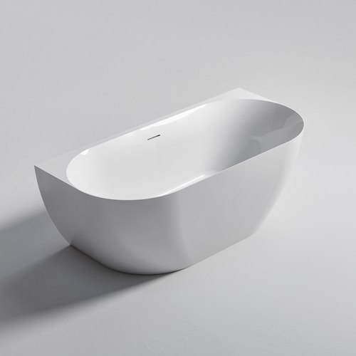 Gloss White Endura Acrylic Arc 1400 Back to Wall Bath