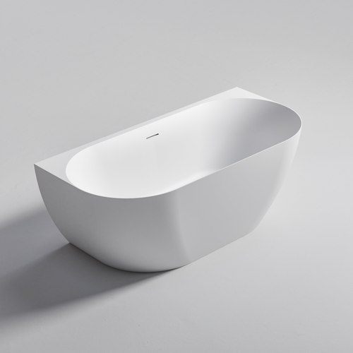 Matte White Endura Acrylic Arc 1600 Back to Wall Bath