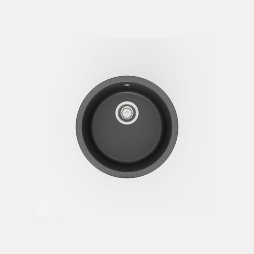Black Aura 450Ø Round Granite Sink