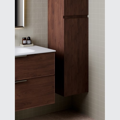 Walnut Lineare Axel Tower Cabinet