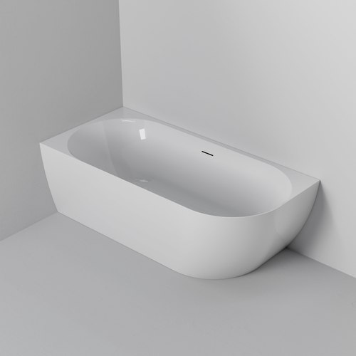 White Endura Acrylic Arc 1500 Corner Bath Range
