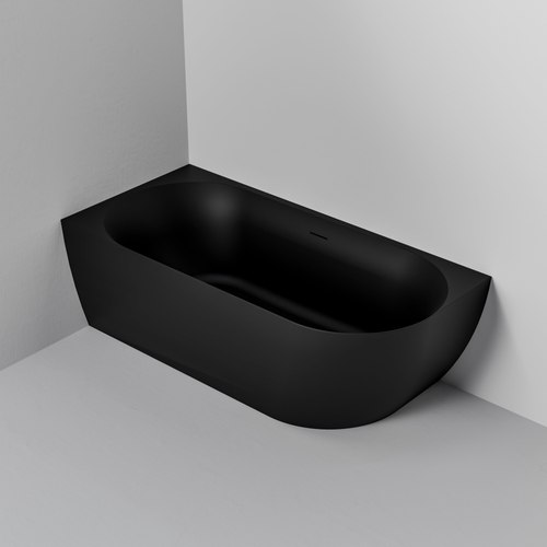 Matte Black Endura Acrylic Arc 1700 Corner Bath Range