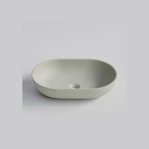 Light Grey Cove 530 Oval Concrete Basin