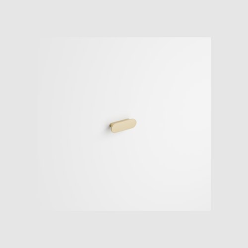 Brushed Brass Flow Handle | 70mm