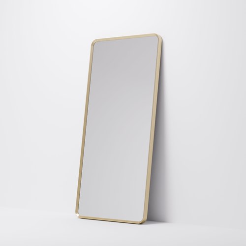 Brushed Brass Aspect 500 Rectangle Framed Mirror