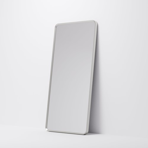 Brushed Nickel Aspect 500 Rectangle Framed Mirror