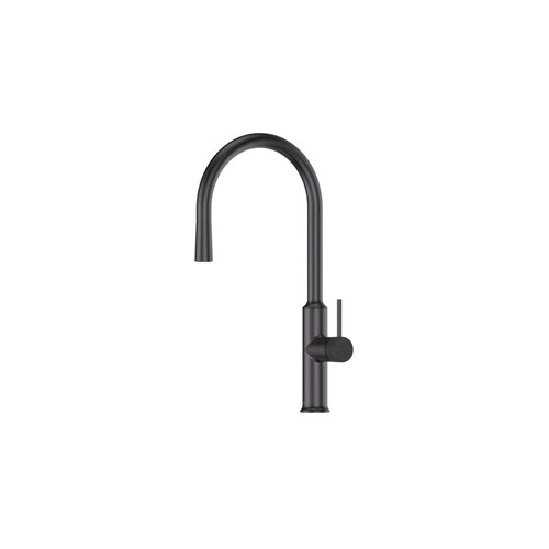 Gunmetal Nature Lineare Pull Down Sink Mixer | Textured Handle
