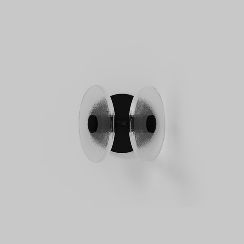 Matte Black Coral Twin Wall Light