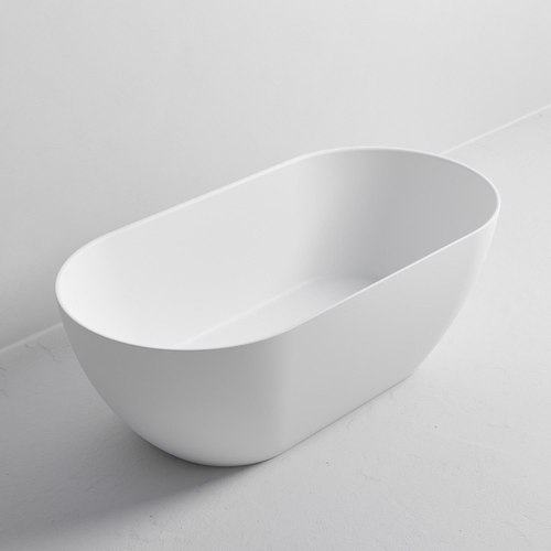 Matte White Villastone Halo 1600 Freestanding Bath