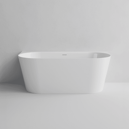 Gloss White Villastone Lineare 1500 Back to Wall Bath