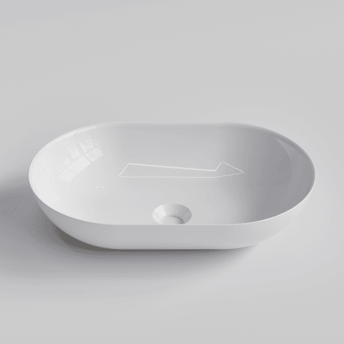 Gloss White Code Oval 530 Villastone Basin Range