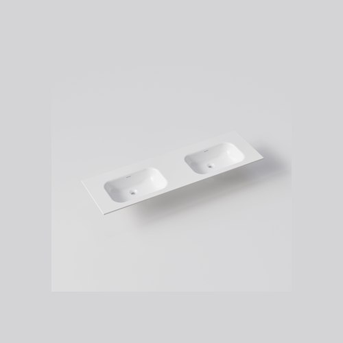 Gloss White NAVARRA 1600 DOUBLE VANITY SINK TOP RANGE